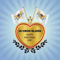 nosotros Virgen islas nacional día , nacional día pasteles vector