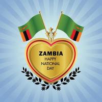 Zambia national day , national day cakes vector