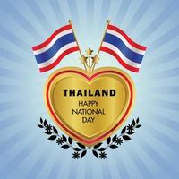 Thailand national day , national day cakes vector