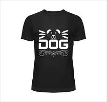 diseño de camiseta de perro vector