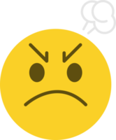 wütend Gesicht Emoticon. png