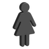 3d mujer icono png