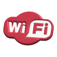 3d icône de Wifi sans fil logo png