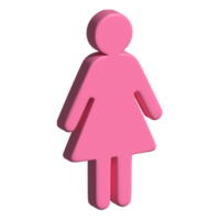 3d mujer icono png