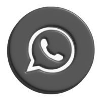 2d icon of whatsapp logo png