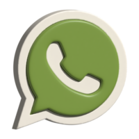 2d icon of whatsapp logo png