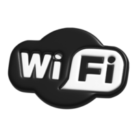 3d ikon av wiFi trådlös logotyp png