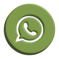 2d icon of whatsapp logo png