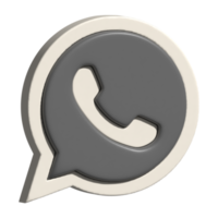 2d icon of whatsapp logo png