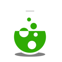 chemisch Reaktion im Flasche png