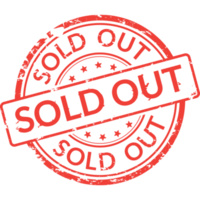 SOLD OUT, grunge rubber stamp png