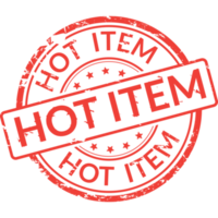 heet item, grunge rubber postzegel png