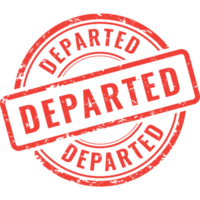 departed, rubber stamp png