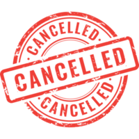 cancelled, rubber stamp png