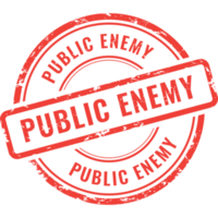 public enemy, rubber stamp png