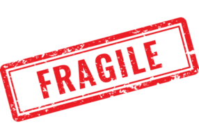 fragile, rubber stamp png