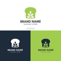 Bread Nature Logo Template vector