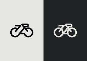 bicicleta adelante logo vector