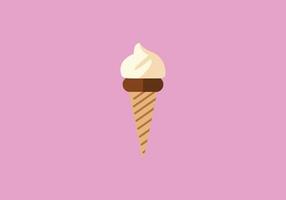 A Playful and Colorful Cone Ice Cream Design vector