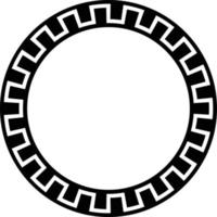 Greek frame vector icon design. Flat icon of ancient frame.