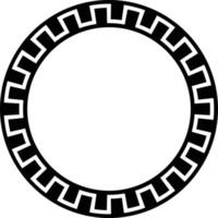 Greek frame vector icon design. Flat icon of ancient frame.