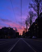 Amsterdam rail sunrise photo