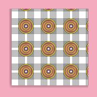 Seamless abstract modern geometric circle line pattern Vector Illustration.