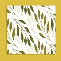 seamless leaf pattern vector