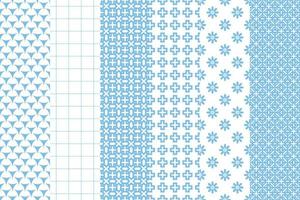 Classic set of pattern design fashion in abstract style. Elegant abstract background. vector