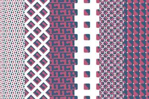 Seamless set of  pattern. Simple texture, design for decoration, fabric, linens, textile, clothing. vector