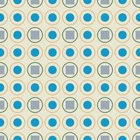 Pattern from squares and circles on light seamless background. vector