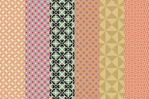 Modern seamless set of pattern, fashion style. Digital technology backdrop. vector
