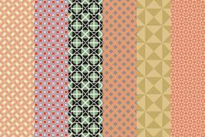 Modern seamless set of pattern, fashion style. Digital technology backdrop. vector