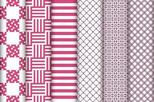 Elegant set of pattern. Simple texture, design for decoration, fabric, linens, textile, clothing. vector