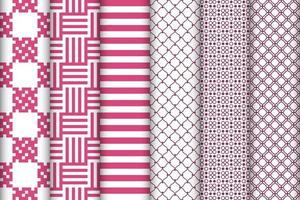 Elegant set of pattern. Simple texture, design for decoration, fabric, linens, textile, clothing. vector