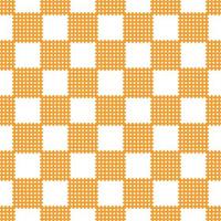 Orange squares pattern on white seamless design background. vector