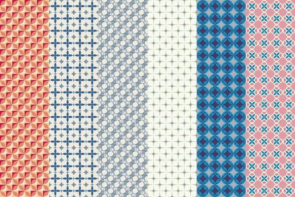 Great seamless set of background. Can be used for wallpaper, fabric, web page background, surface textures. Abstract background. Vector images.
