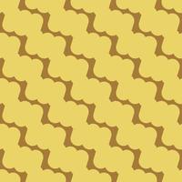 Yellow pattern on brown seamless background. vector