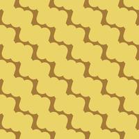 Yellow pattern on brown seamless background. vector