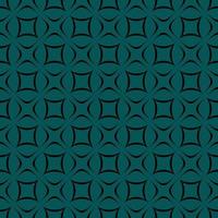 Black pattern on an emerald seamless background. vector