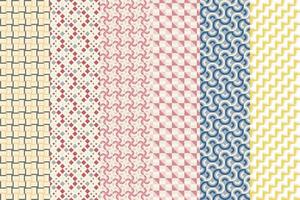 Seamless set of pattern. Modern graphic concept. Futuristic design. Technology background. vector