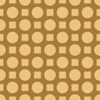 Yellow pattern on dark orange seamless vector background.