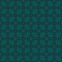 Dark pattern on an emerald seamless background. vector