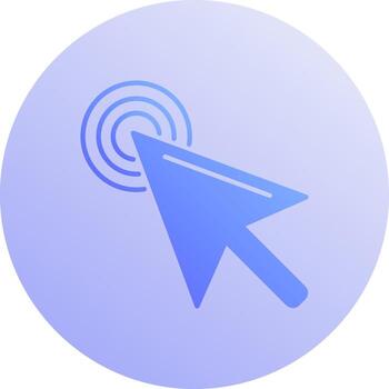 Unique Click Vector Icon