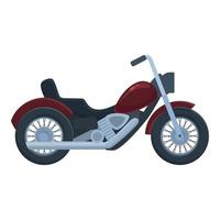 Biker chopper icon cartoon vector. Rider bike vector