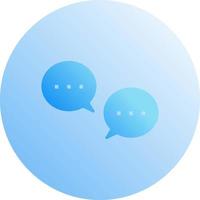 Unique Conversation Bubbles Vector Icon