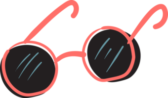 süß Spaß Gekritzel Sonne Brille Sommer- Zubehör Hand Zeichnung Symbol png
