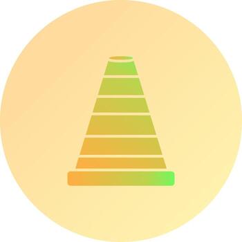icono de vector de cono