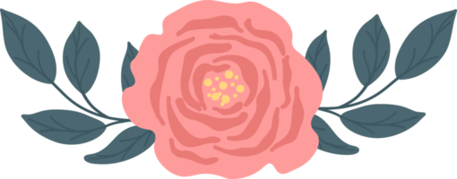 sweet pink spring  flower bouquet floral decoration illustration png