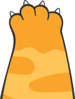 linda gatito gato pata mano dibujo garabatear png